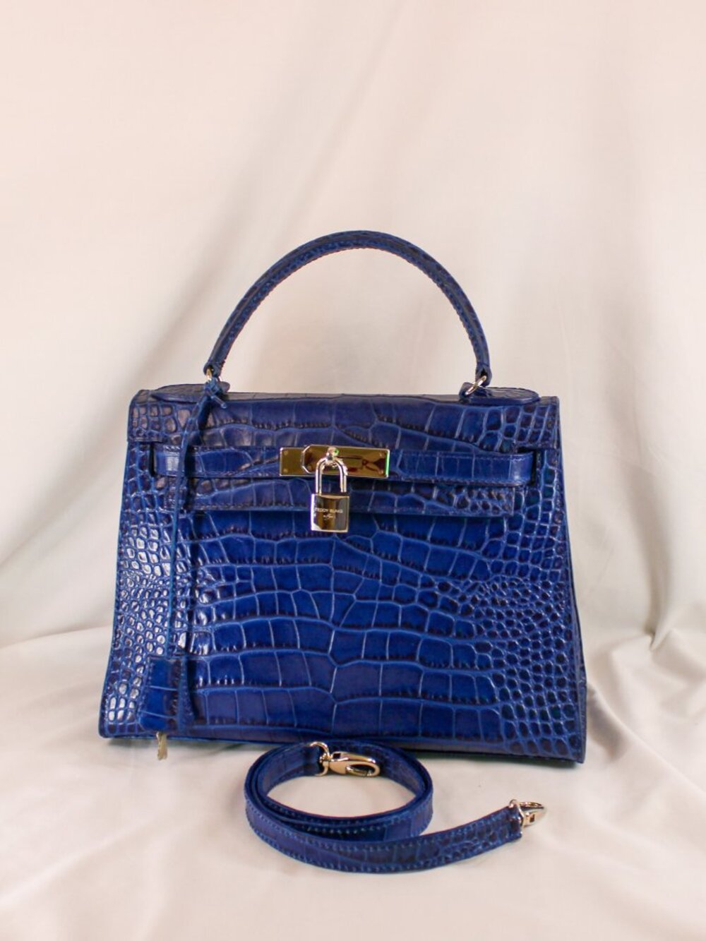 Teddy Blake / Buti Croc Top Handle Bag Made in Italy